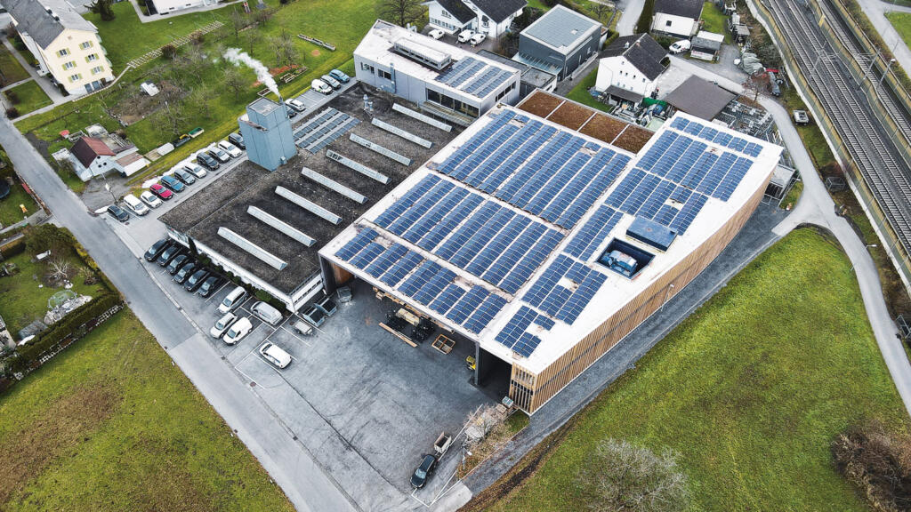 Luftbild PV-Anlage – Böhler Fenster Luftbild PV-Anlage – Böhler Fenster