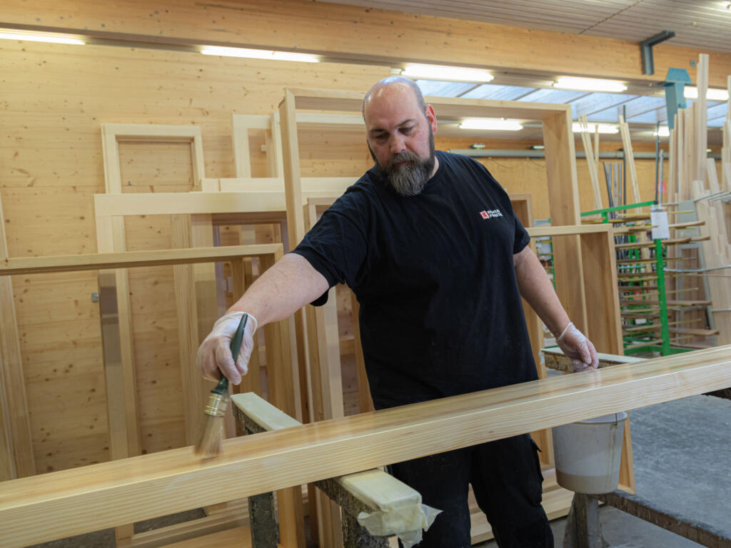 Böhler Fenster Mitarbeiter bei der Arbeit